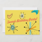 世紀半ばのモダンなデザイン 招待状 (正面)