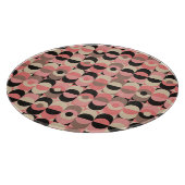 世紀半ばのモダンなピンクパターン カッティングボード (角)