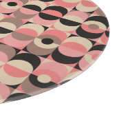 世紀半ばのモダンなピンクパターン カッティングボード (角)