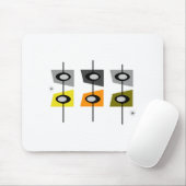 世紀半ばのモダンなマウスパッド マウスパッド (マウス)