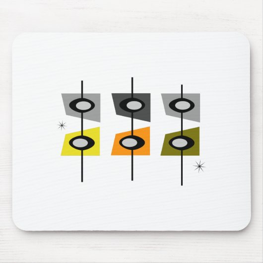 世紀半ばのモダンなマウスパッド マウスパッド (正面)