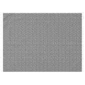 世紀半ばのモダンなリボン、白黒灰色 テーブルクロス (正面(横))