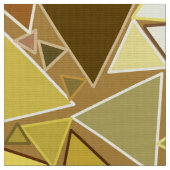 世紀半ばのモダンな三角形、マスタードの黄色 ファブリック (クローズアップ)