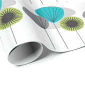 世紀半ばのモダンな包装紙の種のポッド ラッピングペーパー (ロールコーナー)