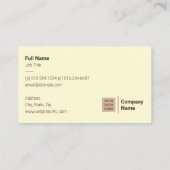 世紀半ばのモダンな名刺 名刺 (裏面)