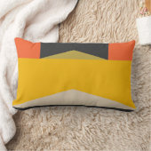 世紀半ばのモダンな抽象美術の幾何学的な形 ランバークッション (ブランケット)