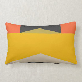 世紀半ばのモダンな抽象美術の幾何学的な形 ランバークッション