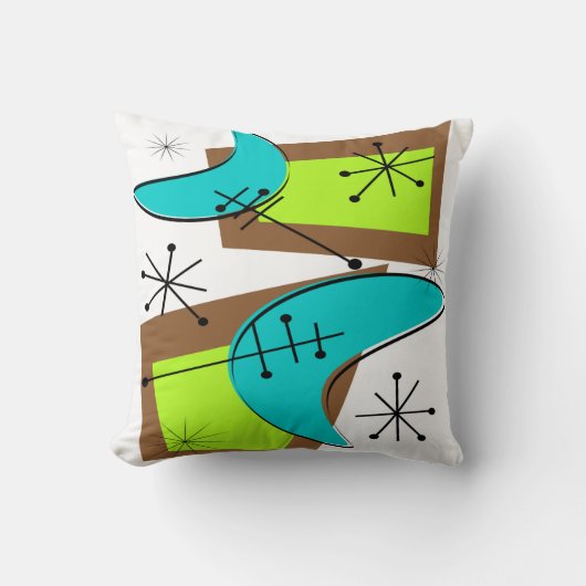 世紀半ばのモダンな枕原子6 クッション (正面)