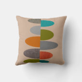 世紀半ばのモダンな枕楕円形パターン#61 クッション (裏面)