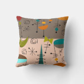 世紀半ばのモダンな枕楕円形パターンAB クッション (裏面)