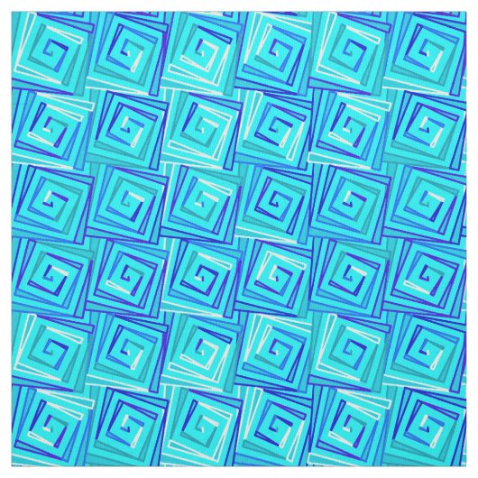 世紀半ばのモダンな正方形のらせん状-数々のな水 ファブリック (見本)