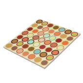 世紀半ばのモダンな点-数々ののクリーム タイル (側面)