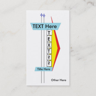 世紀半ばのモダンな玄関ひさしの名刺 名刺