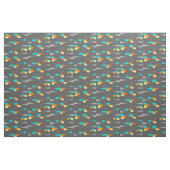 世紀半ばのモダンな球および三角形 ファブリック (ファットクウォーター)