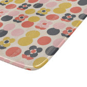 世紀半ばのモダンな花模様 カッティングボード (角)