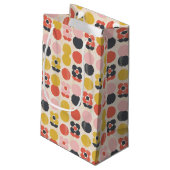 世紀半ばのモダンな花模様 スモールペーパーバッグ (裏面アングル)