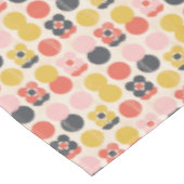 世紀半ばのモダンな花模様 テーブルクロス (アングル)