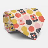 世紀半ばのモダンな花模様 ネクタイ (ロール)