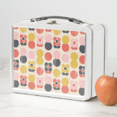 世紀半ばのモダンな花模様 メタルランチボックス (インサイチュ)