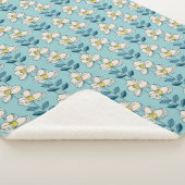 世紀半ばのモダンな花葉パターン シェルパブランケット (3/4)