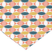 世紀半ばのモダンな葉パターン テーブルクロス (アングル)