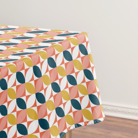 世紀半ばのモダンな葉パターン テーブルクロス (インサイチュ)