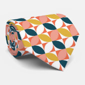 世紀半ばのモダンな葉パターン ネクタイ (ロール)