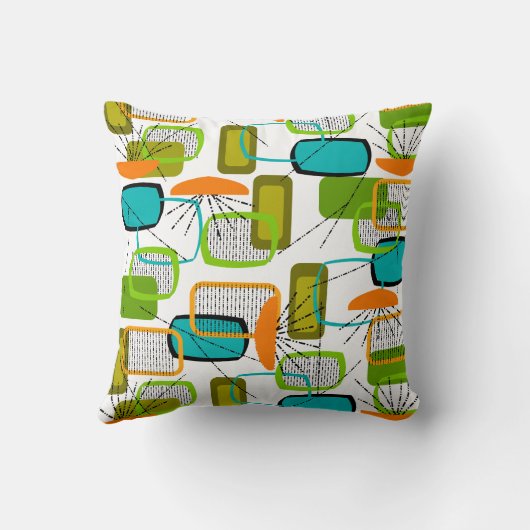 世紀半ばのモダンによってインスパイア枕抽象芸術#71 クッション (裏面)