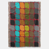 世紀半ばのモダンによってインスパイア編まれた毛布#22 スローブランケット (正面縦)