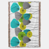 世紀半ばのモダンによってインスパイア編まれた毛布#40 スローブランケット (正面縦)