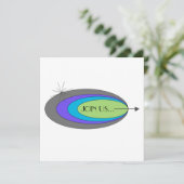 世紀半ばのモダンのパーティの招待状 招待状 (スタンド正面)