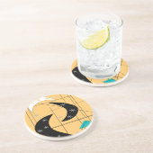 世紀半ばのモダンのブーメラン コースター (側面)