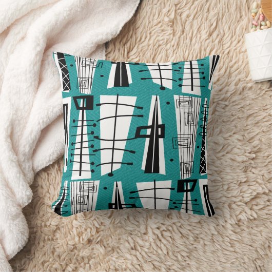 世紀半ばのモダンの刺激を受けたな枕#B13 クッション (ブランケット)