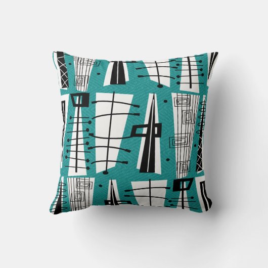 世紀半ばのモダンの刺激を受けたな枕#B13 クッション (裏面)