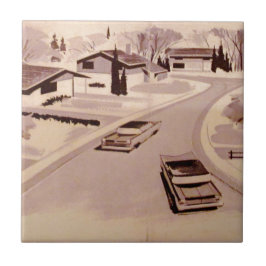 世紀半ばのモダンの建築 タイル