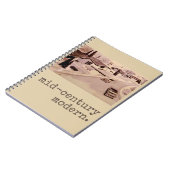 世紀半ばのモダンの建築 ノートブック (左側)