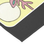 世紀半ばのモダンの抽象芸術のクリスマスのトナカイ ミディアムテーブルランナー (コーナー)