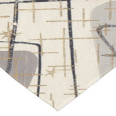 世紀半ばのモダンの抽象芸術のテーブルのランナー ショートテーブルランナー (コーナー)