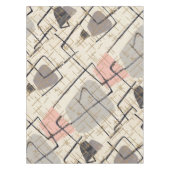 世紀半ばのモダンの抽象芸術のテーブルクロス テーブルクロス (正面)