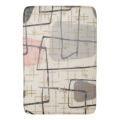 世紀半ばのモダンの抽象芸術の生地のバス・マット バスマット (正面縦)