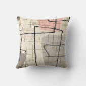 世紀半ばのモダンの抽象芸術の生地の装飾用クッション クッション (裏面)