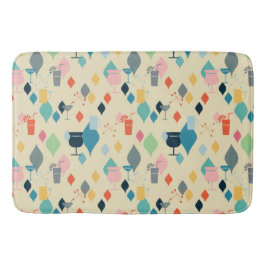 世紀半ばのモダンの飲み物 バスマット