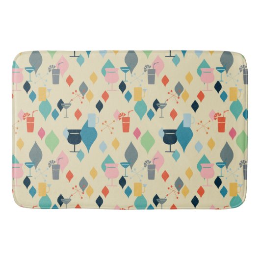 世紀半ばのモダンの飲み物 バスマット (正面)