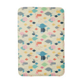 世紀半ばのモダンの飲み物 バスマット (正面縦)