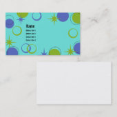 世紀半ばのモダンは名刺を形づけます 名刺 (正面/裏面)