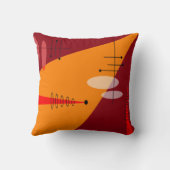 世紀半ばのモダン刺激を受けたな原子#89 クッション (裏面)