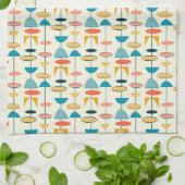 世紀半ばのモダン キッチンタオル (折り畳み)