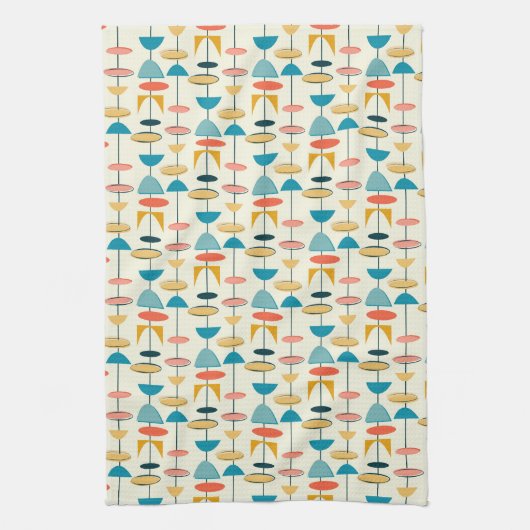 世紀半ばのモダン キッチンタオル (縦)