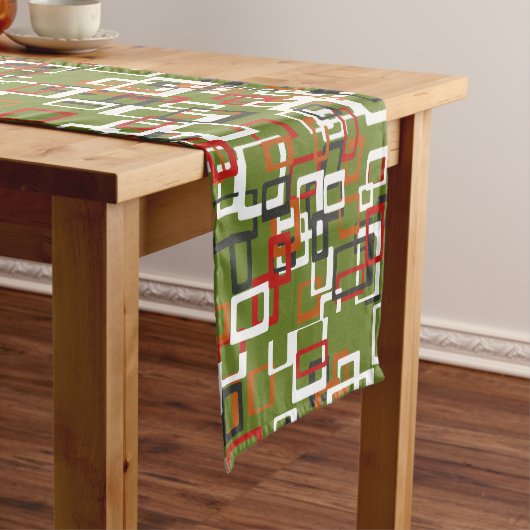 世紀半ばの原子テーブルのランナー ショートテーブルランナー (インサイチュ)