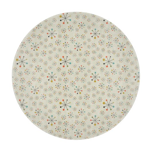 世紀半ばの原子刺激を受けたなパターン カッティングボード (正面)